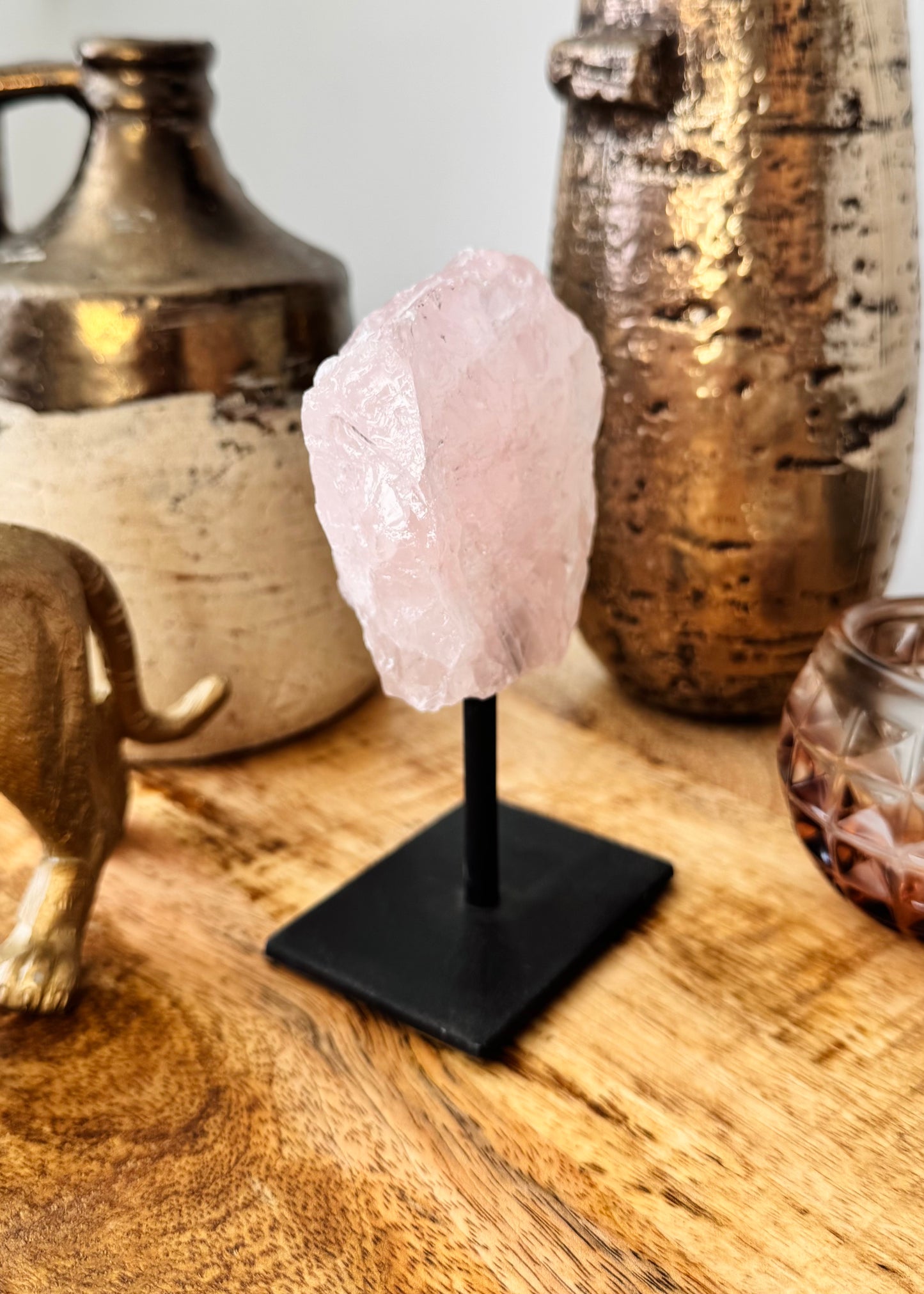 Rose Quartz On Stand - 1