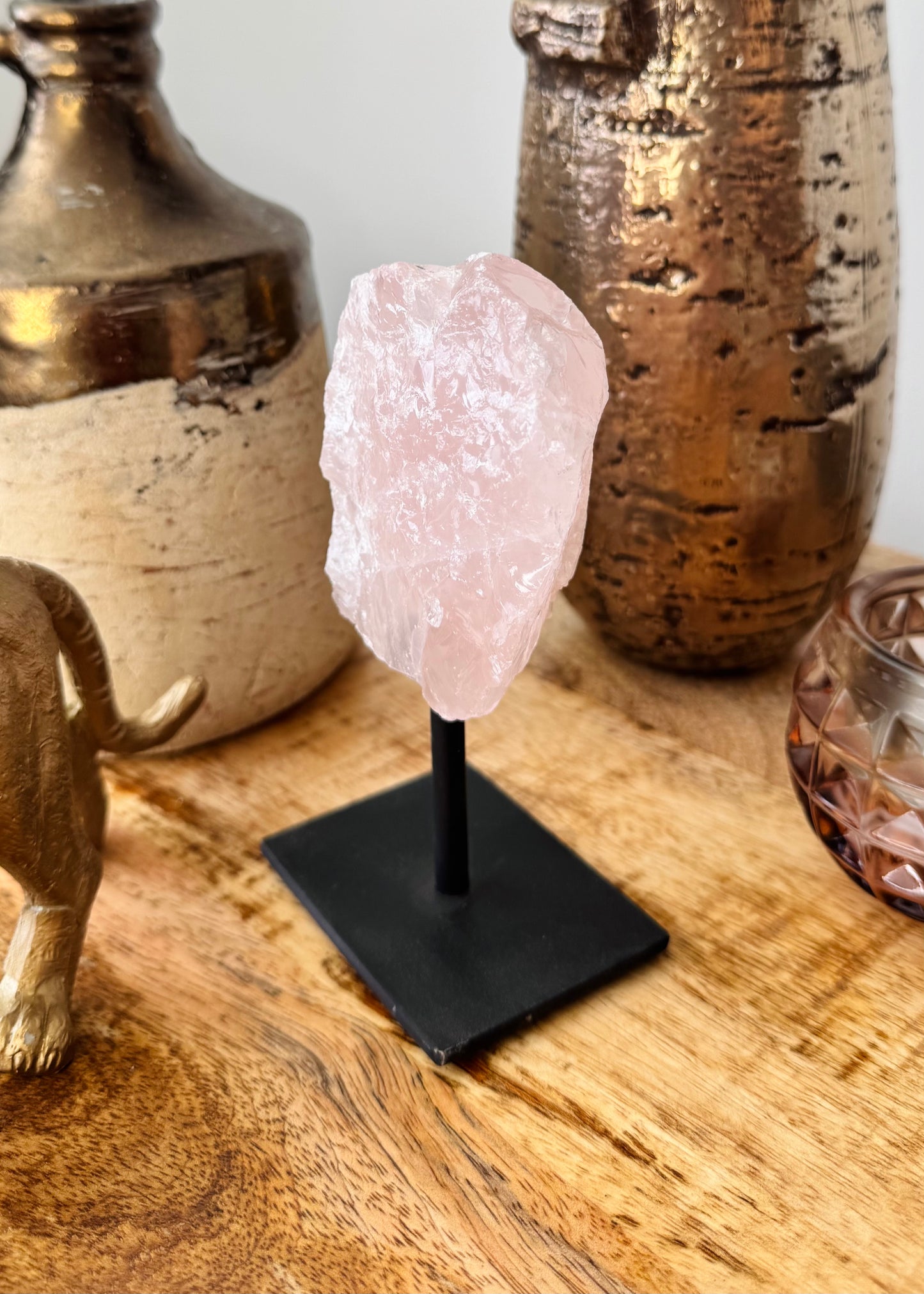 Rose Quartz On Stand - 1