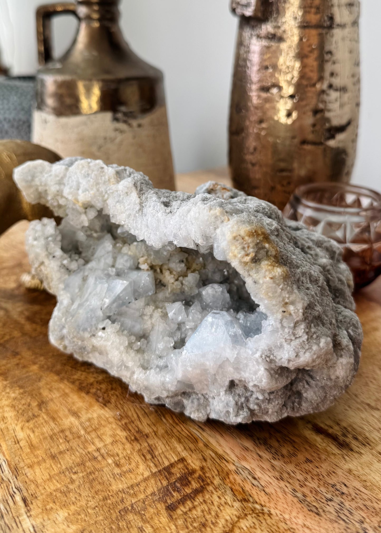 Celestine Geode - 1