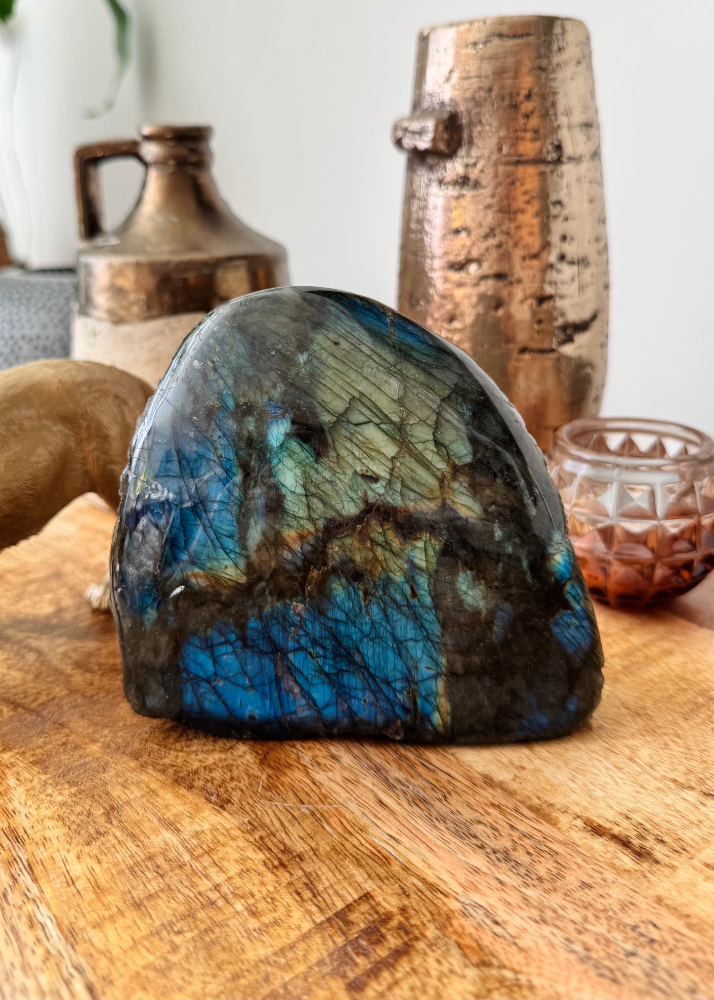 Labradorite Freeform One Side Polished - 2