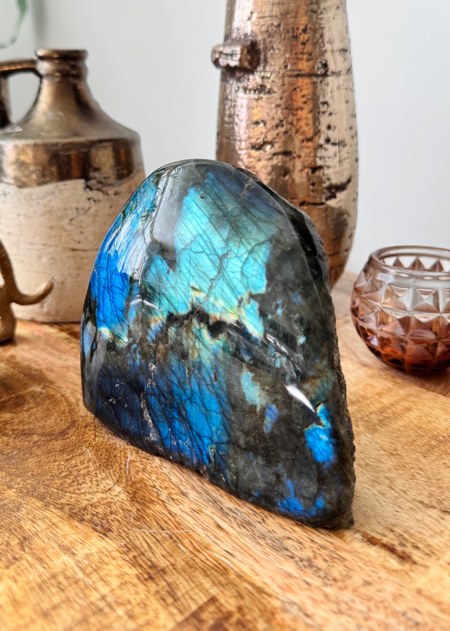 Labradorite Freeform One Side Polished - 2