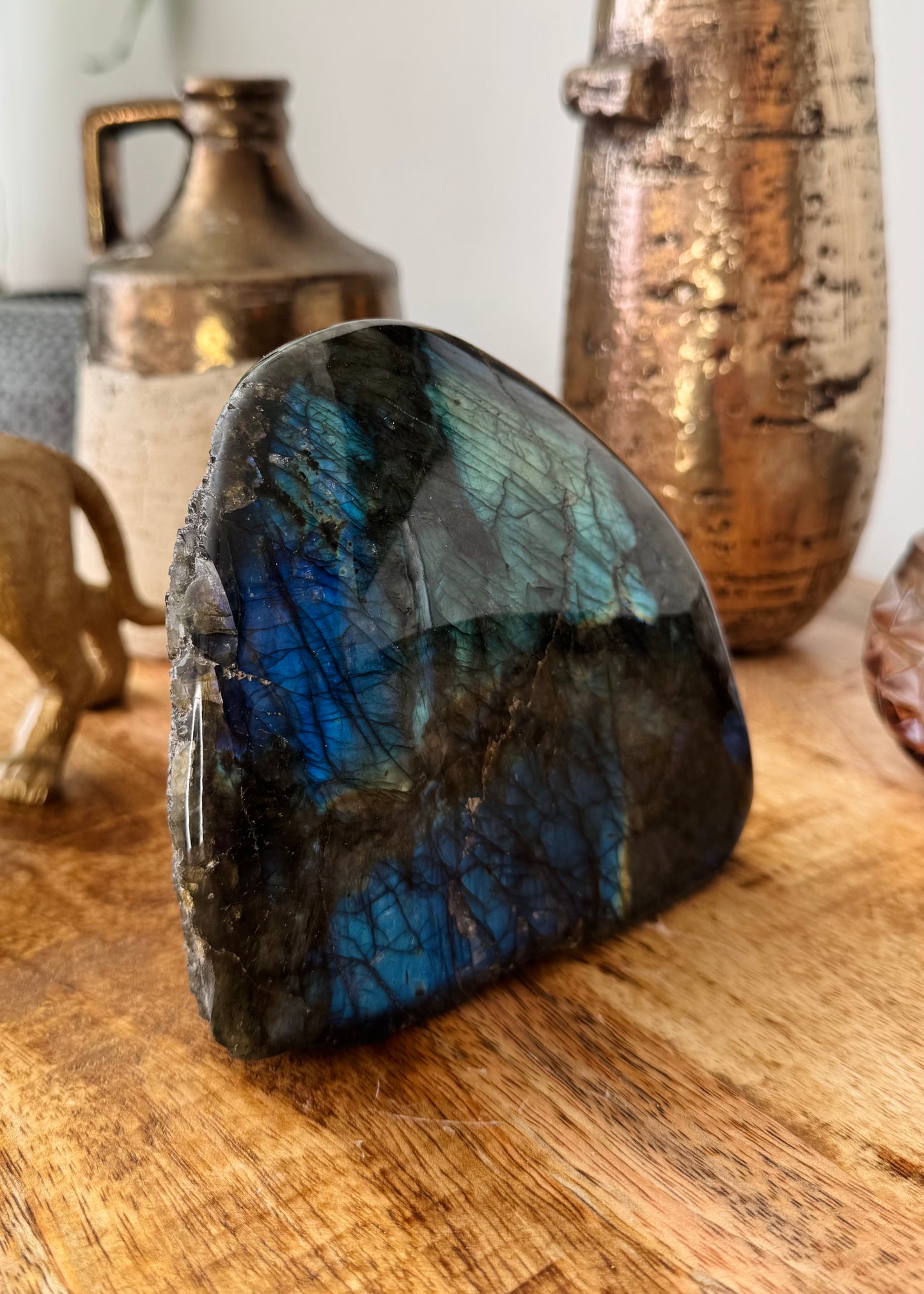 Labradorite Freeform One Side Polished - 2