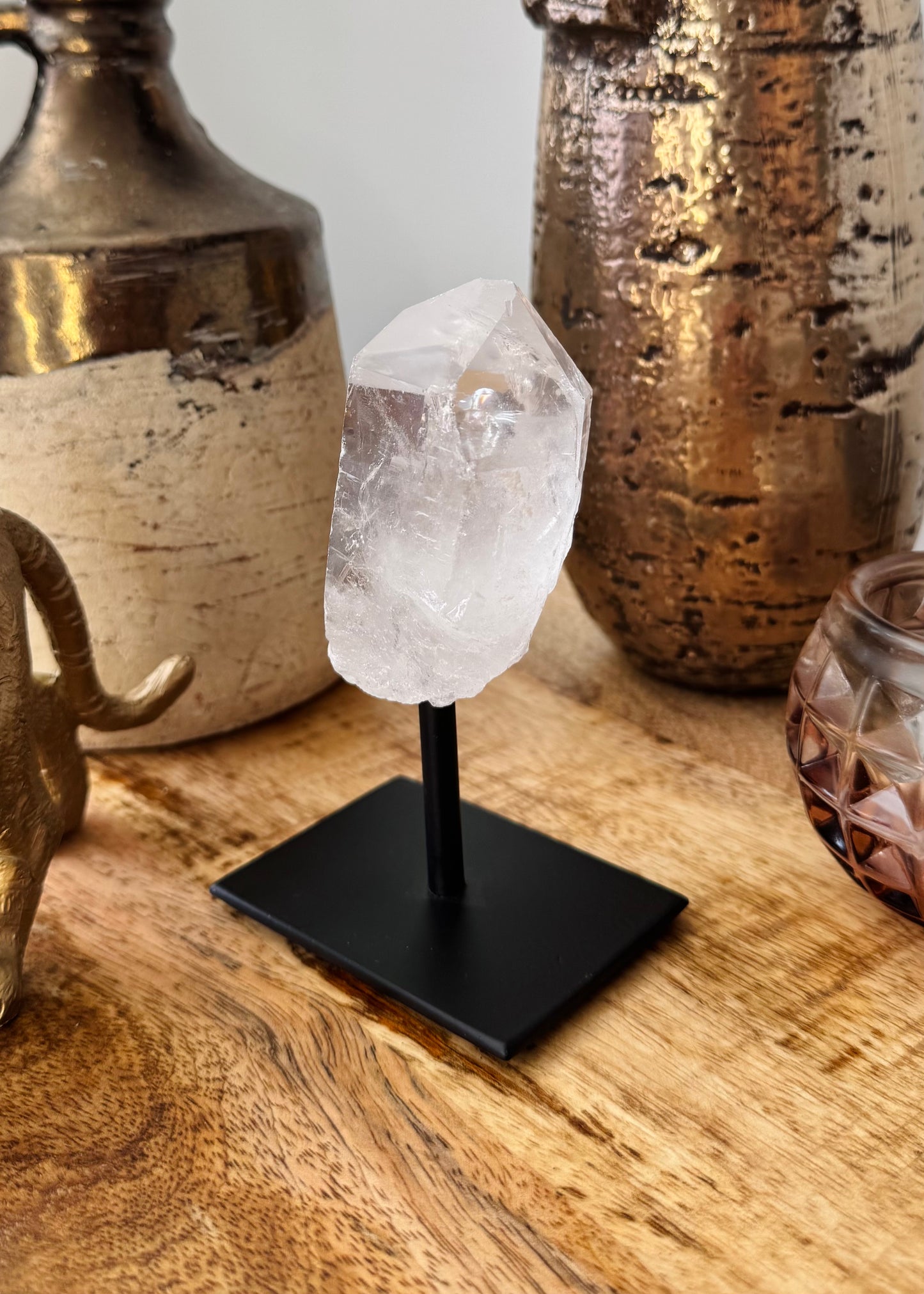 Clear Quartz On Stand - 1