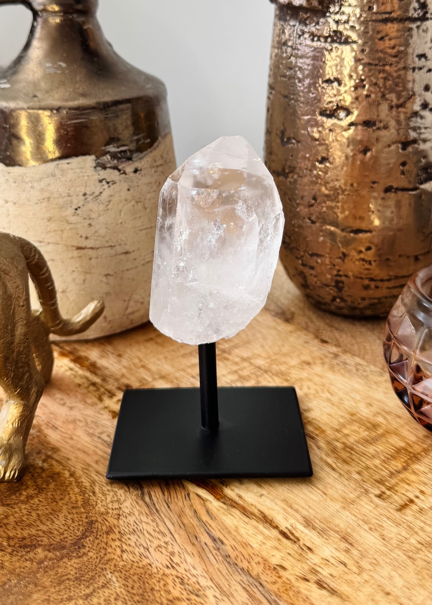 Clear Quartz On Stand - 1