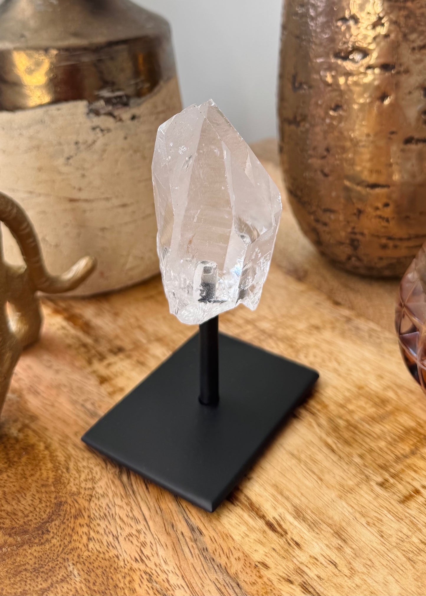 Clear Quartz On Stand - 2