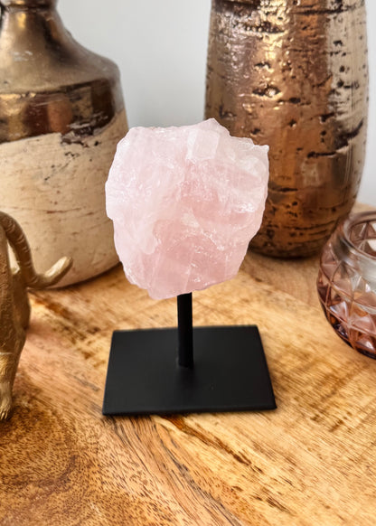 Rose Quartz On Stand - 2