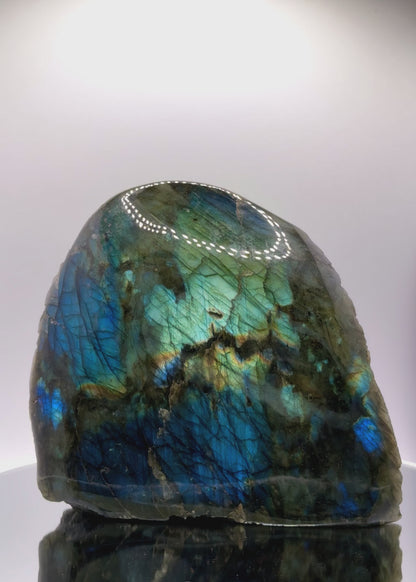 Labradorite Freeform One Side Polished - 2